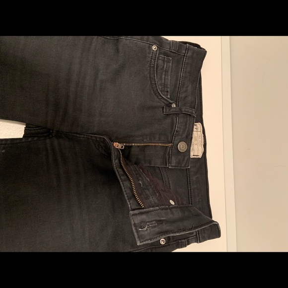 FREE PEOPLE Busted Knee Ankle Jeans - Picture 4 of 6